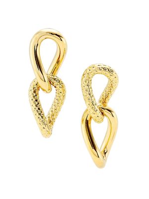 Women's Classics Taylor 18K-Gold-Plated Link Earrings - Gold - Gold