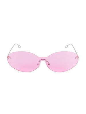 Women's Claudette 150MM Round Sunglasses - Pink - Pink