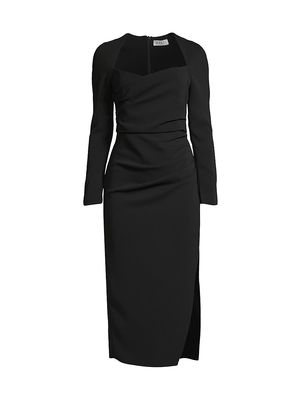 Women's Claudette Ruched Sheath Dress - Black - Size XS - Black - Size XS