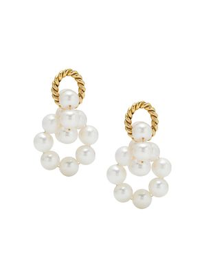 Women's Cloud 9 24K Gold-Plated & Freshwater Pearl Drop Earrings - Gold