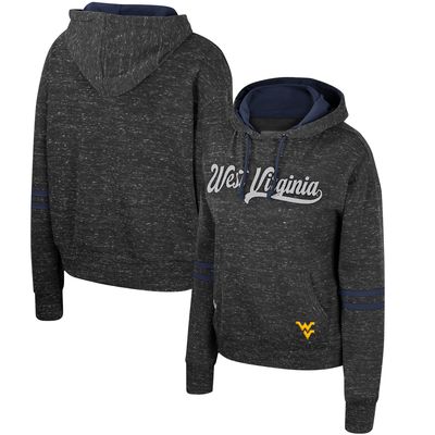 Women's Colosseum Charcoal West Virginia Mountaineers Catherine Speckle Pullover Hoodie