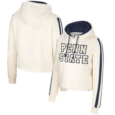 Women's Colosseum Cream Penn State Nittany Lions Perfect Date Cropped Pullover Hoodie