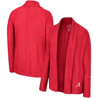 Women's Colosseum Crimson Alabama Crimson Tide Morningside Cardigan Sweater