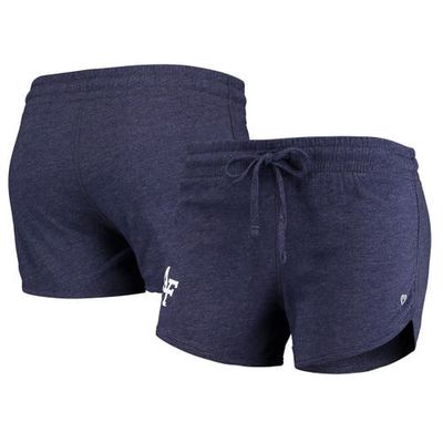 Women's Colosseum Heathered Navy Air Force Falcons Simone Lounge Shorts in Heather Navy