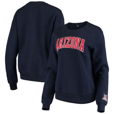 Women's Colosseum Navy Arizona Wildcats Campanile Pullover Sweatshirt
