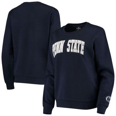 Women's Colosseum Navy Penn State Nittany Lions Campanile Pullover Sweatshirt