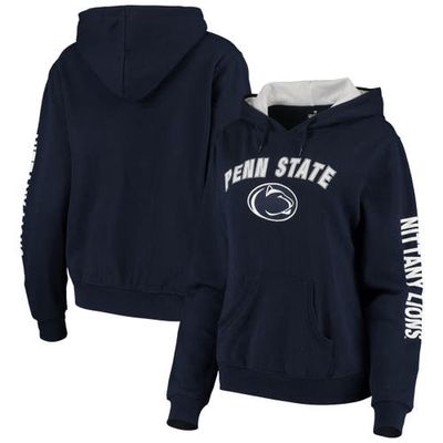 Women's Colosseum Navy Penn State Nittany Lions Loud and Proud Pullover Hoodie