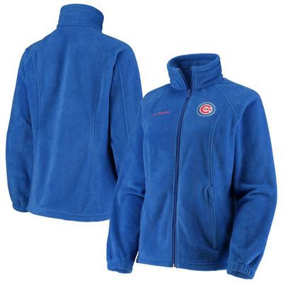 Women's Columbia Royal Chicago Cubs Benton Springs Fleece Full-Zip Jacket