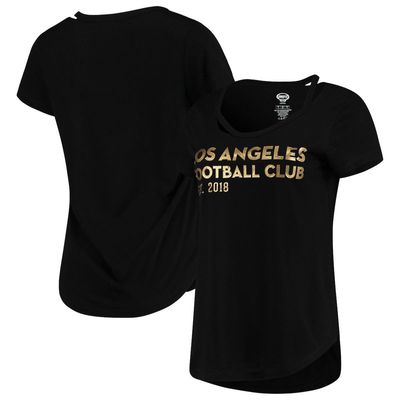 Women's Concepts Sport Black LAFC Squad Cut Neck T-Shirt