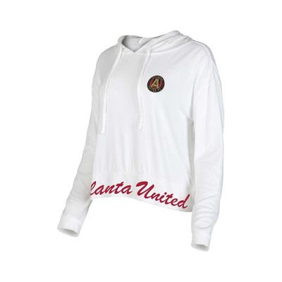 Women's Concepts Sport Cream Atlanta United FC Accord Hoodie Long Sleeve Top in White