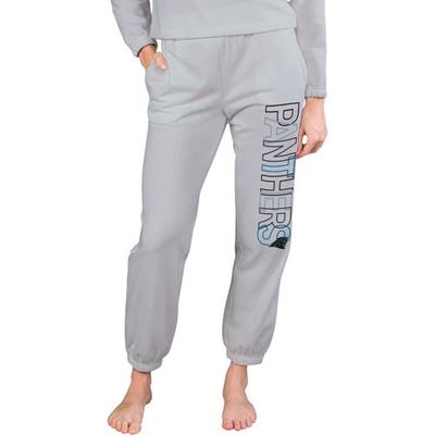 Women's Concepts Sport Gray Carolina Panthers Sunray French Terry Pants