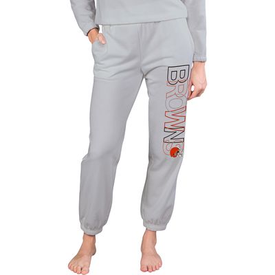 Women's Concepts Sport Gray Cleveland Browns Sunray French Terry Pants