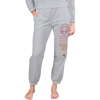 Women's Concepts Sport Gray Kansas City Chiefs Sunray French Terry Pants
