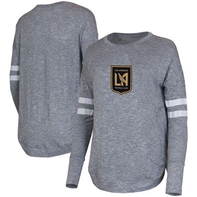 Women's Concepts Sport Gray LAFC Marble Tri-Blend Long Sleeve T-Shirt