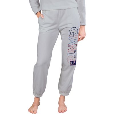 Women's Concepts Sport Gray New York Giants Sunray French Terry Pants