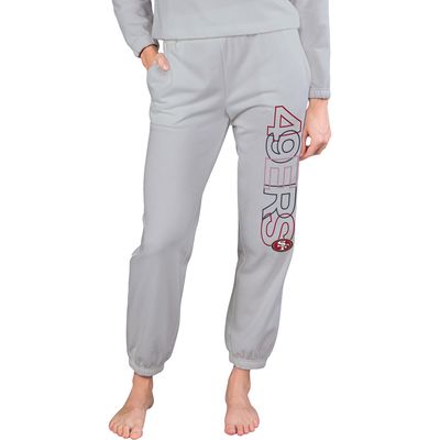 Women's Concepts Sport Gray San Francisco 49ers Sunray French Terry Pants