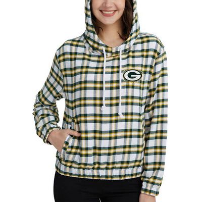 Women's Concepts Sport Green/Gold Green Bay Packers Sienna Flannel Long Sleeve Hoodie Top