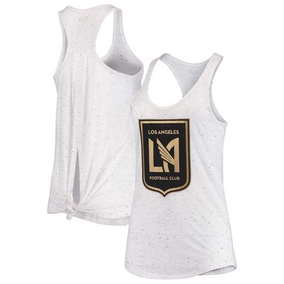 Women's Concepts Sport Heathered Gray LAFC Velocity Racerback Tank Top in White