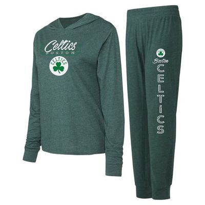 Women's Concepts Sport Kelly Green Boston Celtics Meter Pullover Hoodie & Pants Set