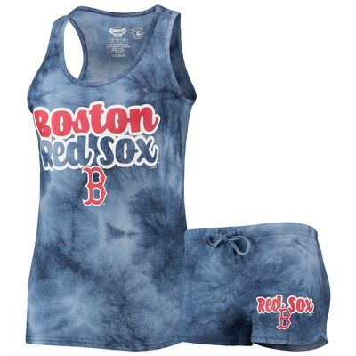 Women's Concepts Sport Navy Boston Red Sox Billboard Racerback Tank Top & Shorts Set