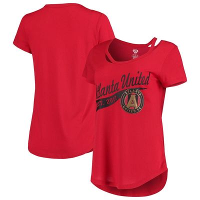 Women's Concepts Sport Red Atlanta United FC Squad Cut Neck T-Shirt