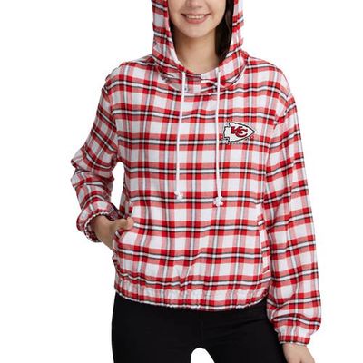 Women's Concepts Sport Red/Black Kansas City Chiefs Sienna Flannel Long Sleeve Hoodie Top