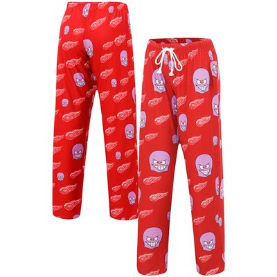 Women's Concepts Sport Red Detroit Red Wings Gauge Allover Print Knit Sleep Pants