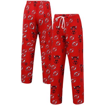 Women's Concepts Sport Red New Jersey Devils Gauge Allover Print Knit Sleep Pants