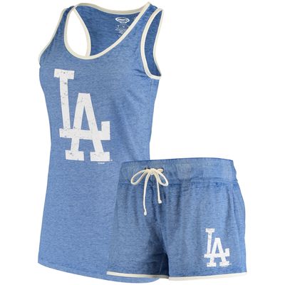 Women's Concepts Sport Royal Los Angeles Dodgers Loyalty Tank Top & Shorts Sleep Set