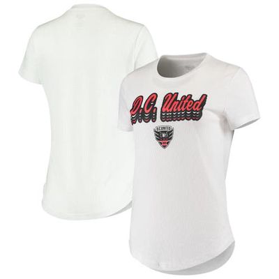 Women's Concepts Sport White D.C. United Cloud 7 Tri-Blend T-Shirt