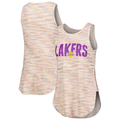Women's Concepts Sport White Los Angeles Lakers Sunray Tank Top