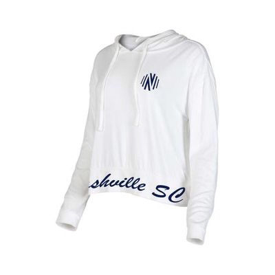 Women's Concepts Sport White Nashville SC Accord Hoodie Long Sleeve Top in Cream