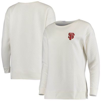 Women's Concepts Sport White San Francisco Giants Lunar Quilt Long Sleeve T-Shirt