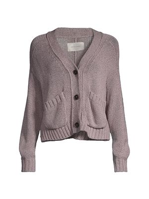 Women's Cropped Knit Cardigan - Asher Multi - Size Medium - Asher Multi - Size Medium
