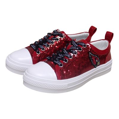 Women's Cuce Cardinal Arizona Cardinals Team Sequin Sneakers