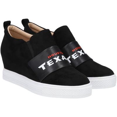 Women's Cuce Houston Texans Safety Slip-On Shoes in Black