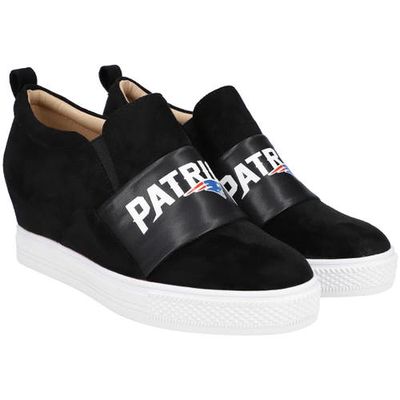 Women's Cuce New England Patriots Safety Slip-On Shoes in Black