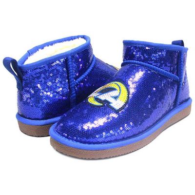 Women's Cuce Royal Los Angeles Rams Sequin Ankle Boots