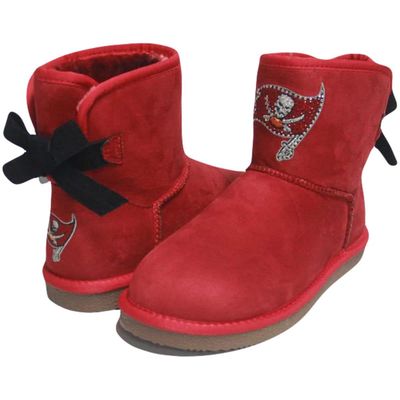 Women's Cuce Tampa Bay Buccaneers Low Team Ribbon Boots in Red