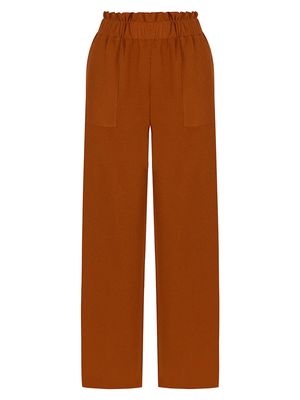 Women's Dahlia Pants - Terracotta - Size Large - Terracotta - Size Large