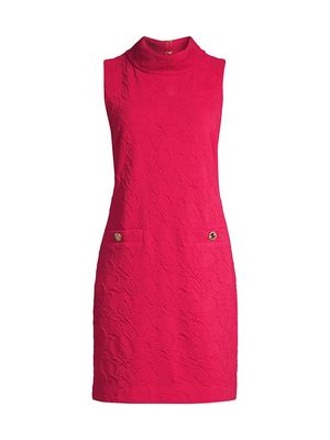 Women's Daisee Cotton-Blend Shift Dress - Poinsettia Red - Size XL