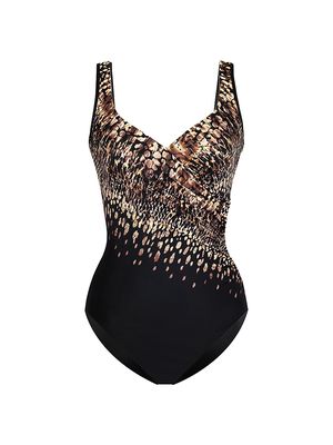 Women's Dali One-Piece Swimsuit - Leopard - Size 8 - Leopard - Size 8