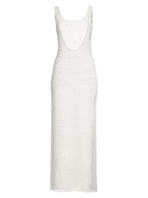 Women's Dani Embroidered Cover-Up Maxi Dress - White - Size Small - White - Size Small