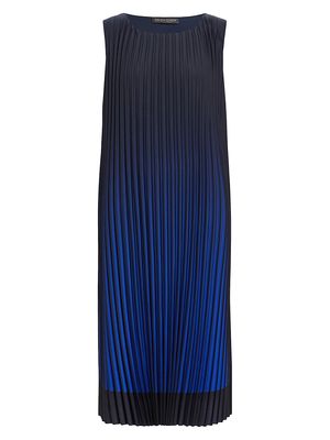 Women's Danzare Pleated Shift Maxi Dress - China Blue - Size 20