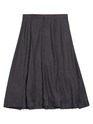 Women's Deconstructed A-Line Skirt - Grey - Size 2