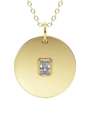Women's Defining 14K Yellow Gold & 0.15 TCW Lab-Created Diamond Pendant Necklace - Yellow Gold