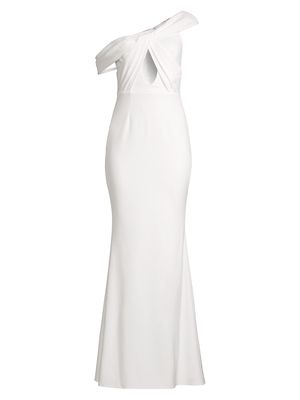 Women's Delilah Asymmetric Gown - Ivory - Size Small