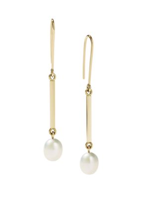 Women's Delphi Roma Small Goldtone & Freshwater Pearl Earrings - Gold - Gold - Size Small