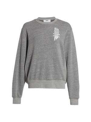 Women's Derek Crewneck Sweatshirt - Grey - Size XS - Grey - Size XS