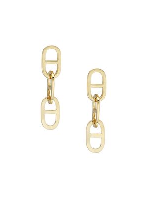 Women's Dev 14K Goldplated Drop Earrings - Gold Vermeil - Gold Vermeil